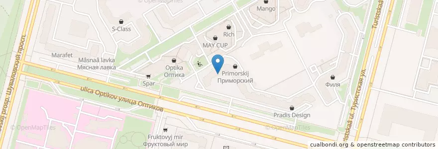 Mapa de ubicacion de Mary Poppins School en Russia, Northwestern Federal District, Leningrad Oblast, Saint Petersburg, Приморский Район, Округ № 65.
