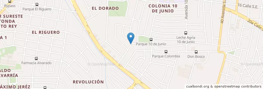 Mapa de ubicacion de Leche Agria D'mi vaquita Cafe en Никарагуа, Departamento De Managua, Managua (Municipio).