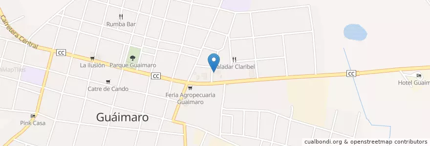 Mapa de ubicacion de Empresa de Recuperación De Materias Primas de Guaimaro en Куба, Камагуэй, Guáimaro, Ciudad De Guaimaro.