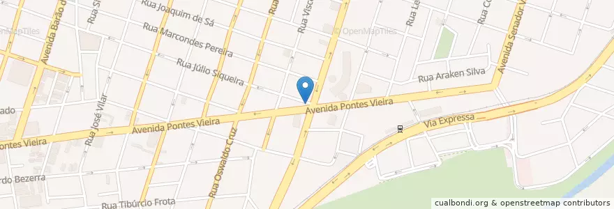 Mapa de ubicacion de DPizza's en 브라질, 북동지방, 세아라, Região Geográfica Intermediária De Fortaleza, Microrregião De Fortaleza, 포르탈레자.