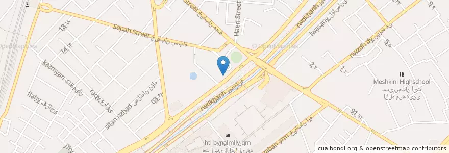 Mapa de ubicacion de رستوران توحید en 伊朗, استان قم, شهرستان قم, بخش مرکزی, قم.