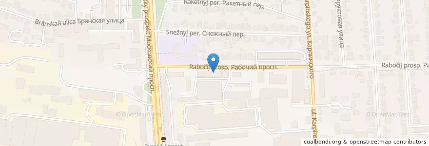Mapa de ubicacion de ИП Давыдова/Черникова en Russie, District Fédéral Central, Oblast De Voronej, Городской Округ Воронеж.