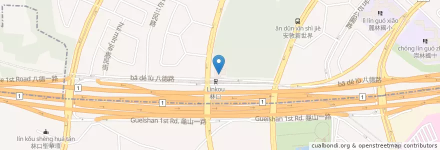 Mapa de ubicacion de MOS漢堡 en تایوان, 新北市, 桃園市.