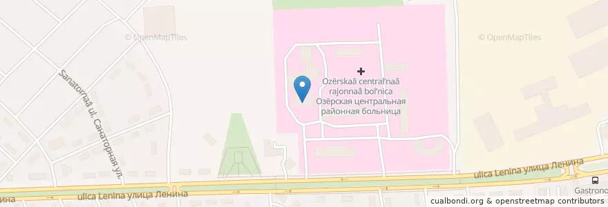 Mapa de ubicacion de Детская поликлиника en Russie, District Fédéral Central, Oblast De Moscou, Городской Округ Озёры.