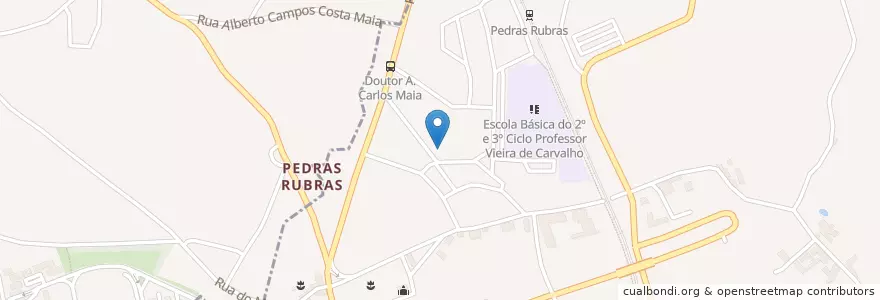 Mapa de ubicacion de Escola Básica do 1º Ciclo e Jardim de Infância Matos en ポルトガル, ノルテ, Porto, Área Metropolitana Do Porto, Maia, Moreira.