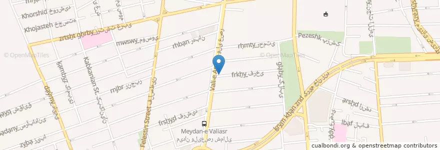 Mapa de ubicacion de زبانکده آکسفورد en Iran, Teheran, شهرستان تهران, Teheran, بخش مرکزی شهرستان تهران.
