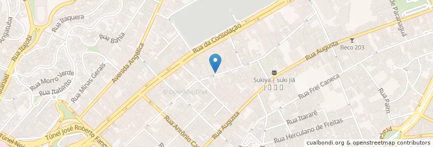 Mapa de ubicacion de Ponto de Taxi 24 hs en Brezilya, Güneydoğu Bölgesi, Сан Паулу, Região Geográfica Intermediária De São Paulo, Região Metropolitana De São Paulo, Região Imediata De São Paulo, Сан Паулу.
