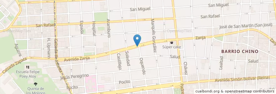 Mapa de ubicacion de Cafeteria Piropo en 쿠바, La Habana, Centro Habana.
