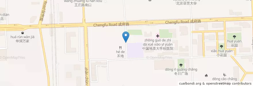 Mapa de ubicacion de 杭州小吃 en Çin, Pekin, Hebei, 海淀区.