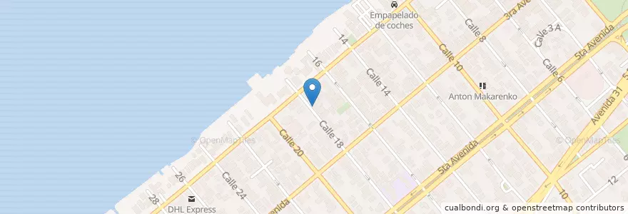 Mapa de ubicacion de Álbum Café Egrem en Cuba, La Havane.