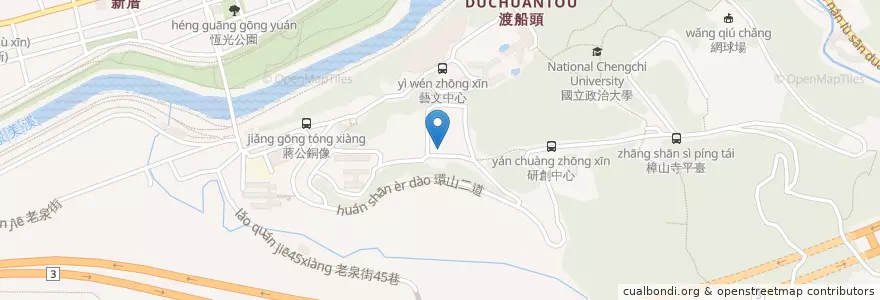 Mapa de ubicacion de 地下停車場 en Taiwan, New Taipei, Taipei, Wenshan District.