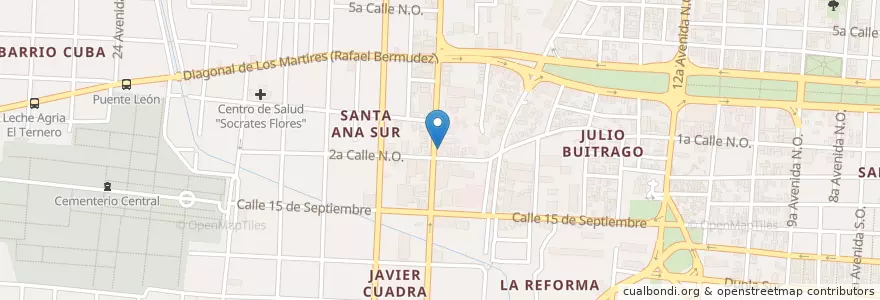 Mapa de ubicacion de Bar El Trankazo Managua en Nikaragua, Departamento De Managua, Managua (Municipio).