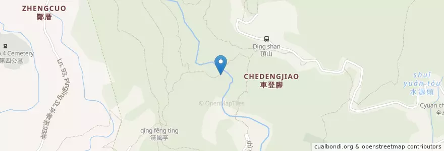 Mapa de ubicacion de 陶然亭 en 台湾, 新北市, 台北市, 士林区.
