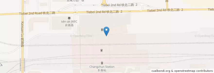 Mapa de ubicacion de 味千拉面 en Китай, Гирин, 长春市, 宽城区, 群英街道.