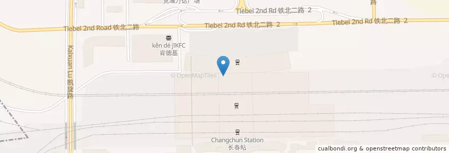 Mapa de ubicacion de 吉野家 en چین, جی‌لین, 长春市, 宽城区, 群英街道.