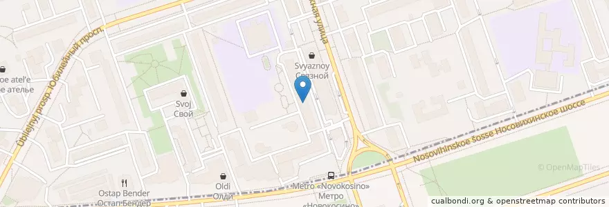 Mapa de ubicacion de KDL-лаборатория en Russia, Distretto Federale Centrale, Москва, Городской Округ Реутов, Восточный Административный Округ, Район Новокосино.