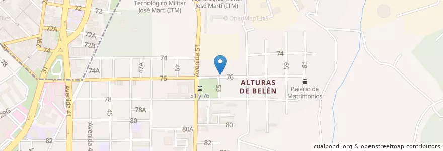 Mapa de ubicacion de Casa Díaz en كوبا, La Habana, Marianao, Playa.
