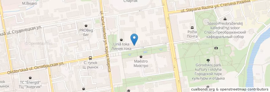 Mapa de ubicacion de Альбион en Rusia, Distrito Federal Central, Óblast De Tambov, Тамбовский Район, Городской Округ Тамбов.