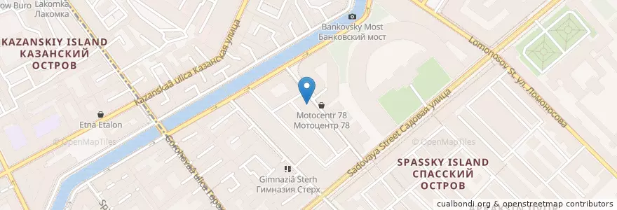 Mapa de ubicacion de Guru Way en ロシア, 北西連邦管区, レニングラード州, サンクト ペテルブルク, Центральный Район, Округ № 78.