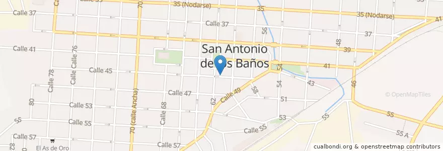 Mapa de ubicacion de Consejo de la Administración Municipal en Küba, Artemisa, San Antonio De Los Baños, Ciudad De San Antonio De Los Baños.