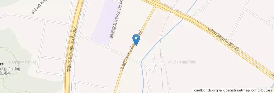 Mapa de ubicacion de 望江门邮政所 en China, Zhejiang, 杭州市, 上城区, 紫阳街道.