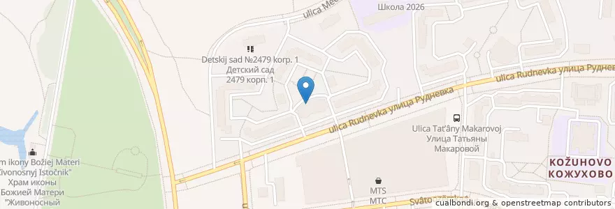 Mapa de ubicacion de Дуэт en Rusland, Centraal Federaal District, Moskou, Восточный Административный Округ, Район Косино-Ухтомский.