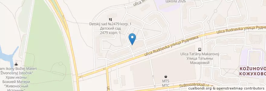Mapa de ubicacion de Каспий en 러시아, Центральный Федеральный Округ, Москва, Восточный Административный Округ, Район Косино-Ухтомский.