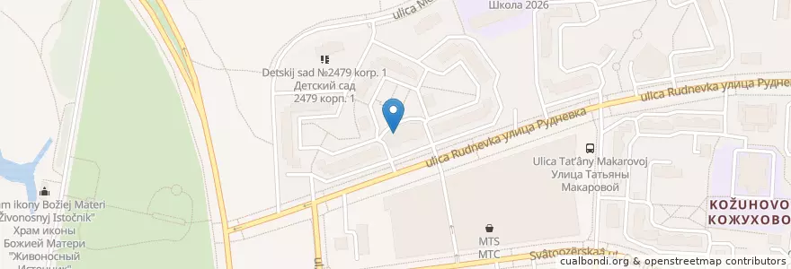 Mapa de ubicacion de Фермерская ярмарка en Rússia, Distrito Federal Central, Москва, Восточный Административный Округ, Район Косино-Ухтомский.