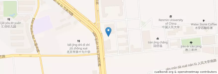 Mapa de ubicacion de 京港连线餐厅 en Cina, Pechino, Hebei, 海淀区.