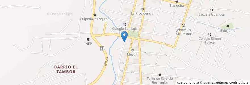 Mapa de ubicacion de Güirilas Doña Cony en Nicaragua, Matagalpa, Matagalpa (Municipio).