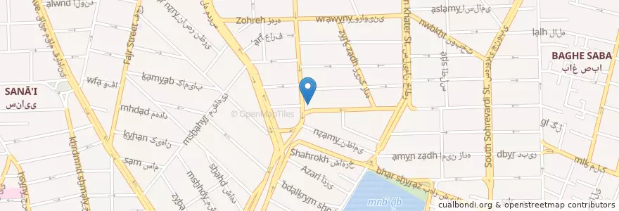 Mapa de ubicacion de سینما پایتخت en ایران, استان تهران, شهرستان تهران, تهران, بخش مرکزی شهرستان تهران.