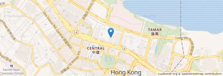 Mapa de ubicacion de Hong Kong City Hall – Recital Hall en الصين, غوانغدونغ, هونغ كونغ, جزيرة هونغ كونغ, الأقاليم الجديدة, 中西區 Central And Western District.