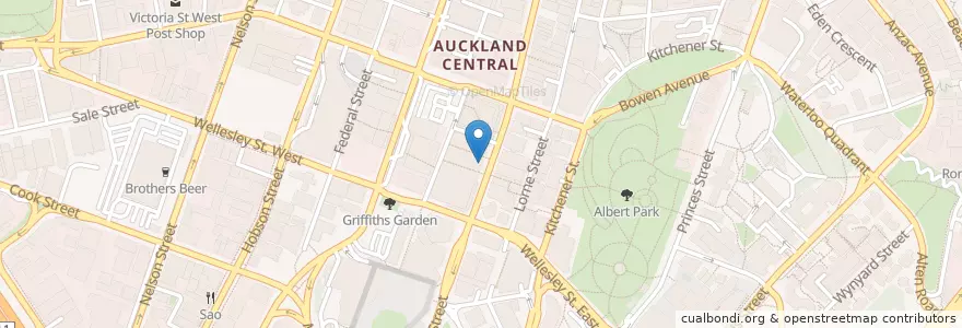 Mapa de ubicacion de Avachi en Nueva Zelanda, Auckland, Waitematā.
