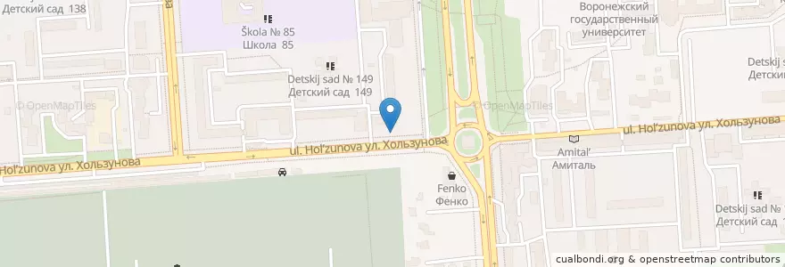 Mapa de ubicacion de Робин Сдобин en Rusya Federasyonu, Центральный Федеральный Округ, Voronej Oblastı, Городской Округ Воронеж.