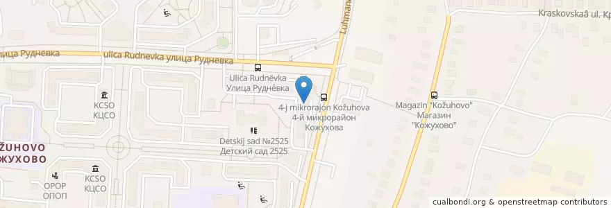 Mapa de ubicacion de Детский центр "Фантазия" en Rusland, Centraal Federaal District, Moskou, Восточный Административный Округ, Район Косино-Ухтомский.