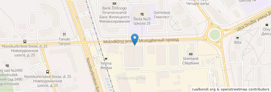 Mapa de ubicacion de Суши сити en Russie, District Fédéral Central, Oblast De Moscou, Городской Округ Химки.