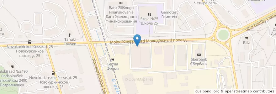 Mapa de ubicacion de Хоровац хаус en Rusia, Центральный Федеральный Округ, Московская Область, Городской Округ Химки.