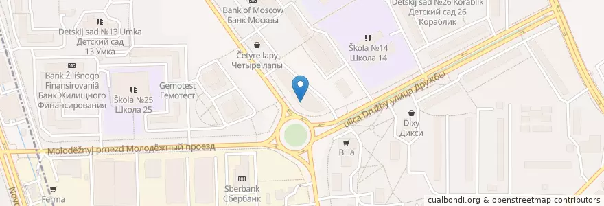 Mapa de ubicacion de Витрум en روسیه, Центральный Федеральный Округ, استان مسکو, Городской Округ Химки.