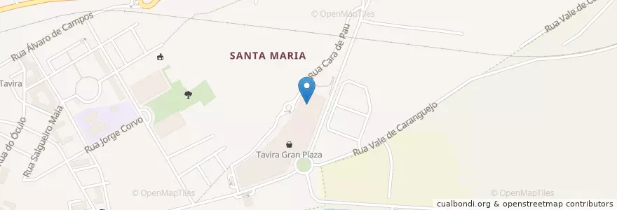 Mapa de ubicacion de Tavira Gran Plaza en البرتغال, الغرب, الغرب, فارو, طبيرة, Tavira.