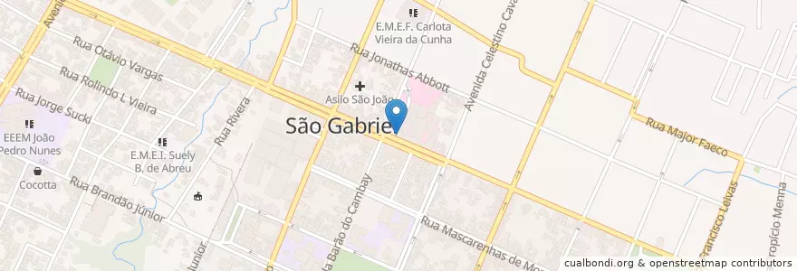 Mapa de ubicacion de Laboratório Ney Ramalho en Brasilien, Süden, Rio Grande Do Sul, Região Geográfica Intermediária De Santa Maria, Região Geográfica Imediata De São Gabriel - Caçapava Do Sul, São Gabriel.