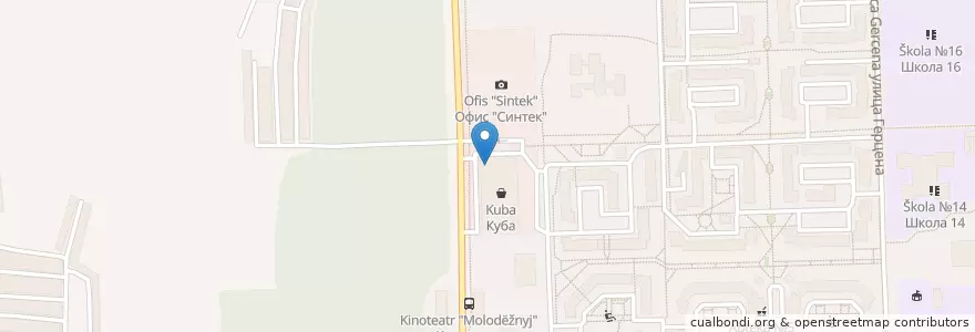 Mapa de ubicacion de Пиццерия "Крокко" en 俄罗斯/俄羅斯, Приволжский Федеральный Округ, 下诺夫哥罗德州, Городской Округ Саров.