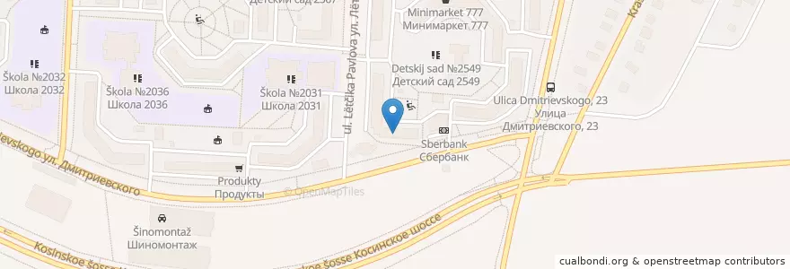 Mapa de ubicacion de Осетинские пироги en Russia, Distretto Federale Centrale, Москва, Восточный Административный Округ, Район Косино-Ухтомский.