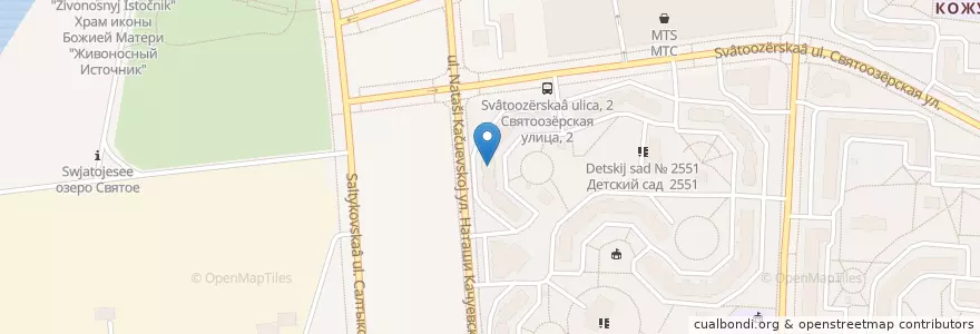Mapa de ubicacion de Медицинский центр en Rusia, Distrito Federal Central, Москва, Восточный Административный Округ, Район Косино-Ухтомский.