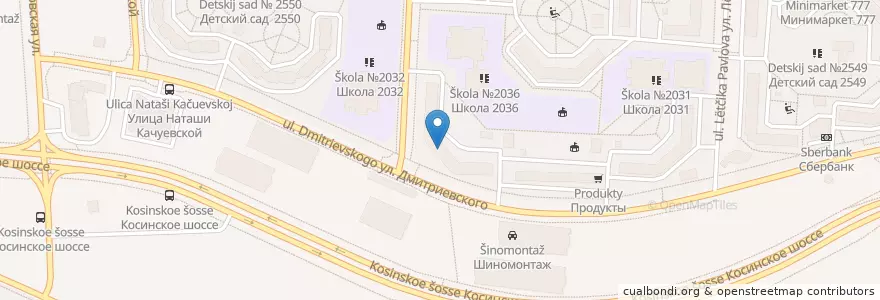 Mapa de ubicacion de CMD en Rusland, Centraal Federaal District, Moskou, Восточный Административный Округ, Район Косино-Ухтомский.