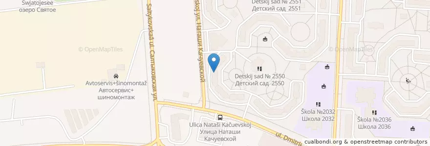 Mapa de ubicacion de Темаки en ロシア, 中央連邦管区, モスクワ, Восточный Административный Округ, Район Косино-Ухтомский.
