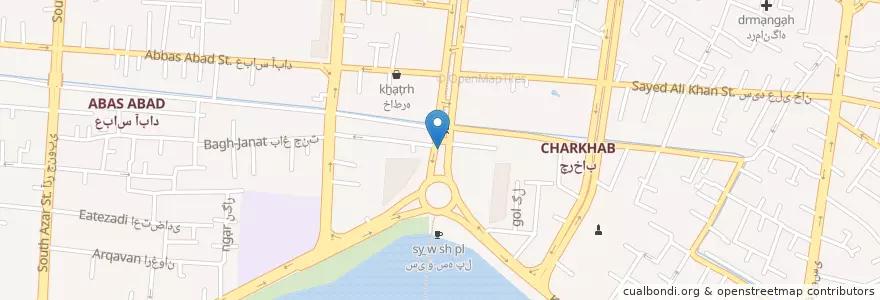 Mapa de ubicacion de بانک شهر en 이란, استان اصفهان, شهرستان اصفهان, بخش مرکزی شهرستان اصفهان, اصفهان.
