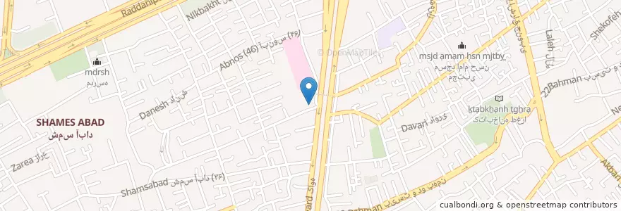 Mapa de ubicacion de بانک صادرات en イラン, エスファハーン, شهرستان اصفهان, بخش مرکزی شهرستان اصفهان, اصفهان.