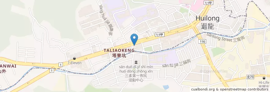 Mapa de ubicacion de 聯邦商業銀行 en Taiwan, Nuova Taipei, Distretto Di Shulin.
