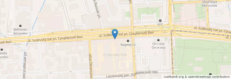 Mapa de ubicacion de 36.6 en Rusland, Centraal Federaal District, Moskou, Северо-Восточный Административный Округ, Район Марьина Роща.