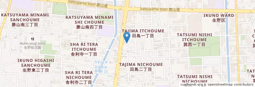Mapa de ubicacion de 酒処 華 en Japan, Osaka Prefecture, Osaka, Ikuno Ward.